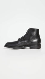 Allen Edmonds leather boot lacing and speed hooks