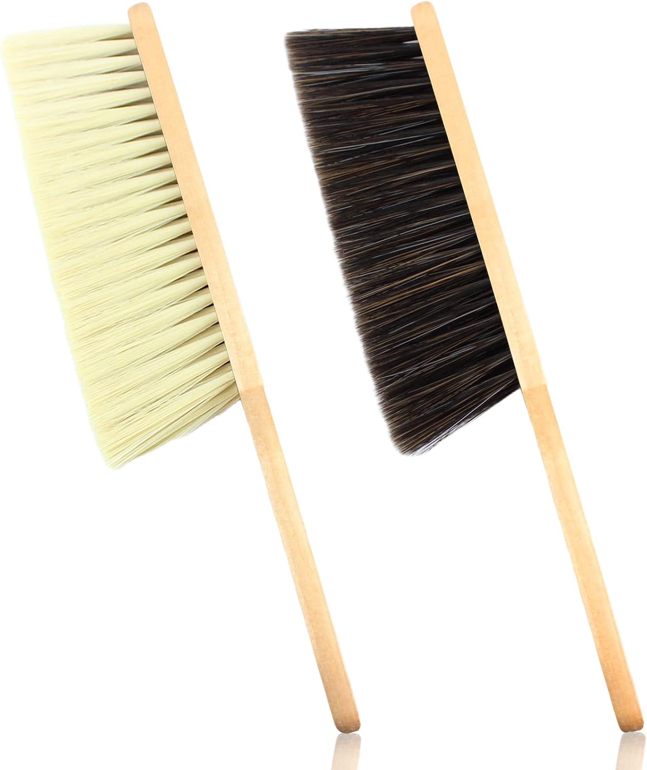 Redanha wooden dust brush front view with soft bristles