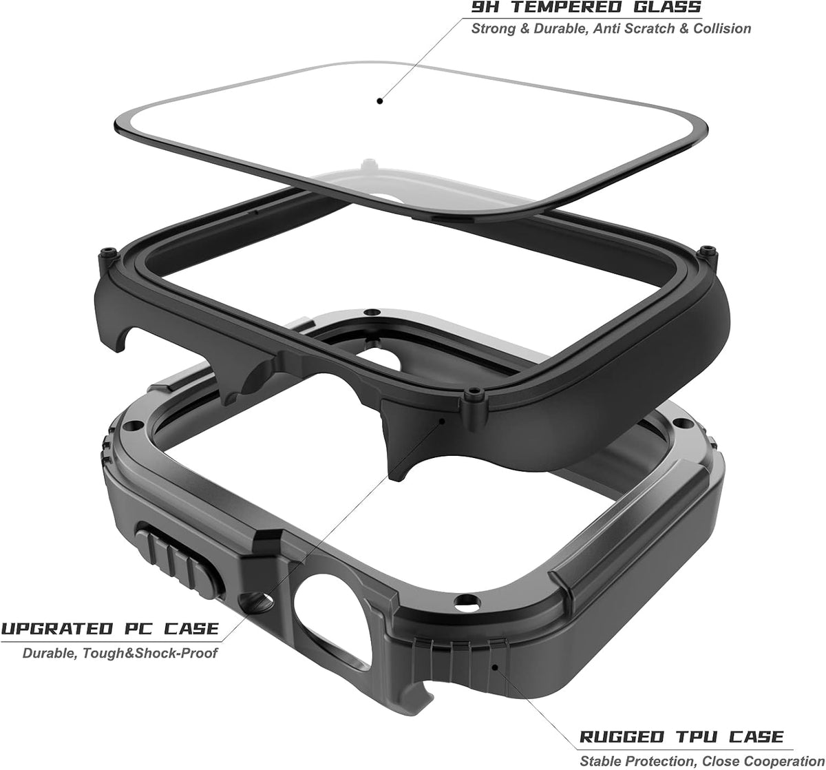 Adepoy protective bumper with screen protector angled view