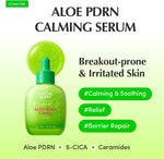 Aloe PDRN Calming Serum green bottle features