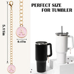 Ekarley 3 pieces initial charm set layout on flat surface