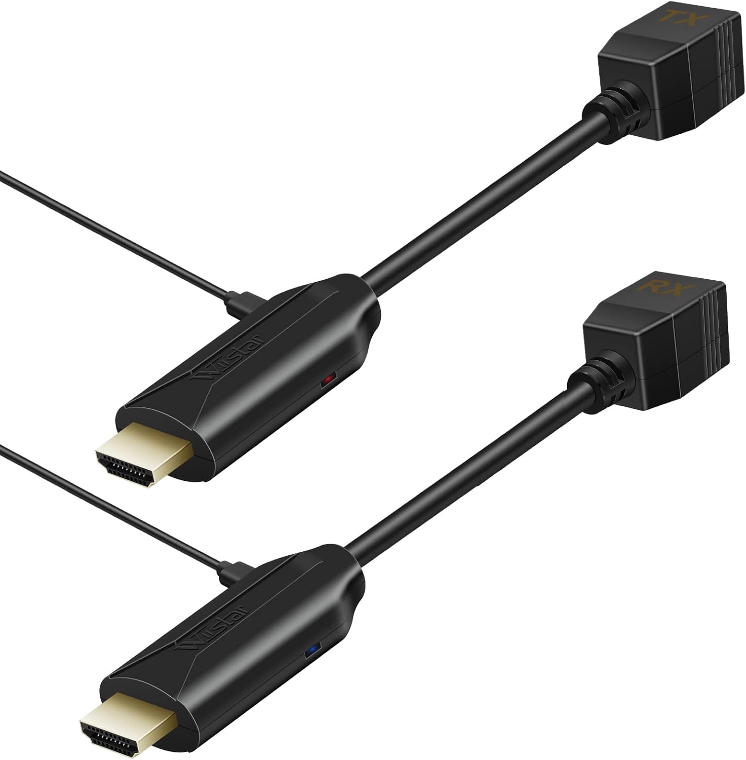HDSUNWSTD HDMI extender transmitter and receiver set front view