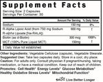 Nature's Fusions Nutri R Alpha Lipoic Acid 600mg safety seals and authentic USA import markings
