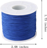 Royal blue Chinese knotting string close up detail