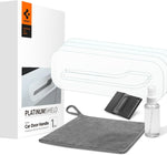 Spigen PlatinumShield auto paint protection film front view showing four pre cut pieces for Tesla door handles.