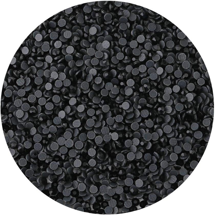 Beadsland crystal hotfix rhinestone black front view