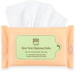 Pixi Beauty Glow Tonic Cleansing Cloths | Cleansing, Exfoliating, and Hydrating Disposable Face Towelettes | 3 Packs of 10 Face Wipes (30 Wipes Total) - Image 9