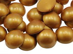 Allstarco gold flat back acrylic round cabochon front view craft gem