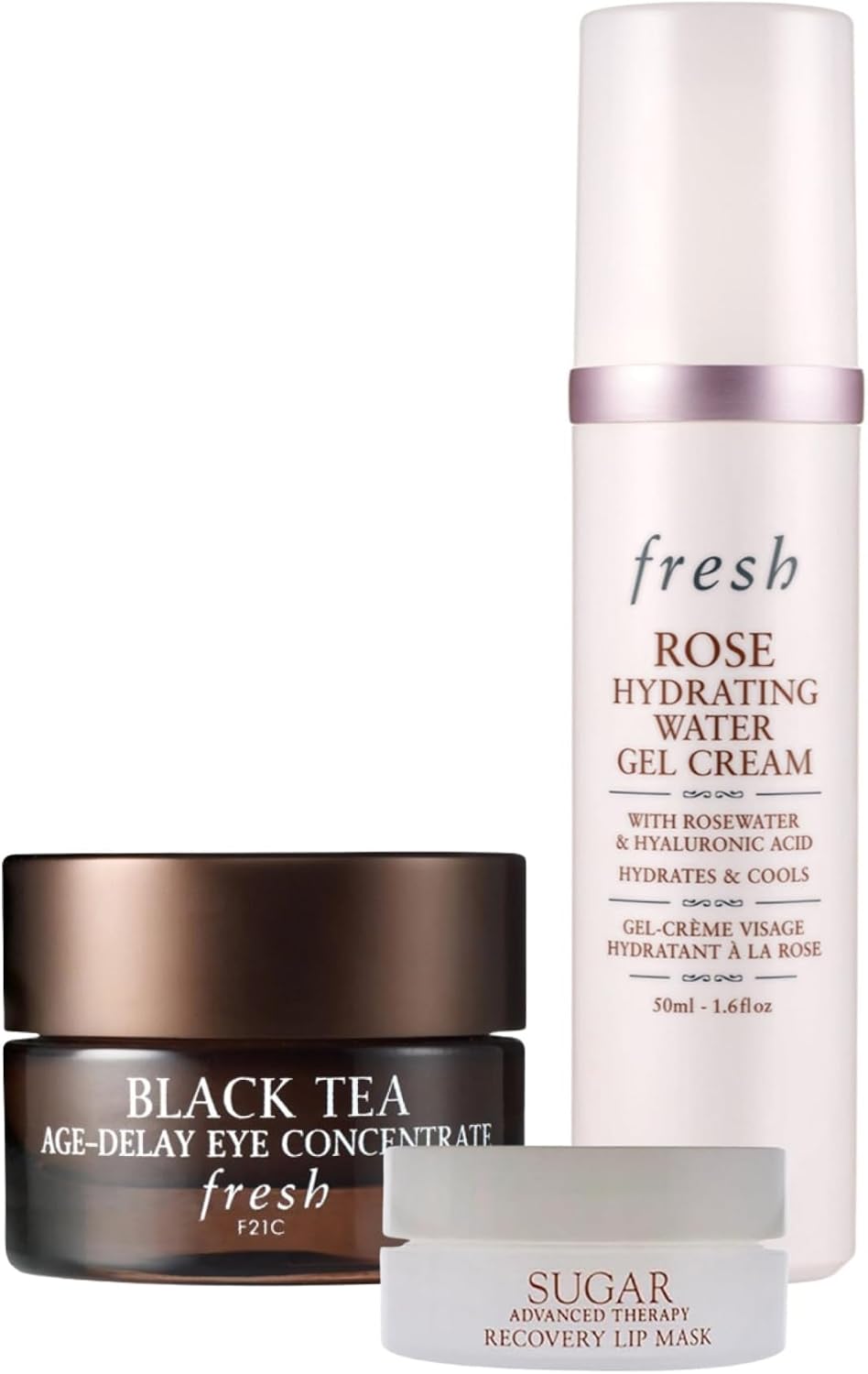 Fresh skincare gift set front view with product bottles