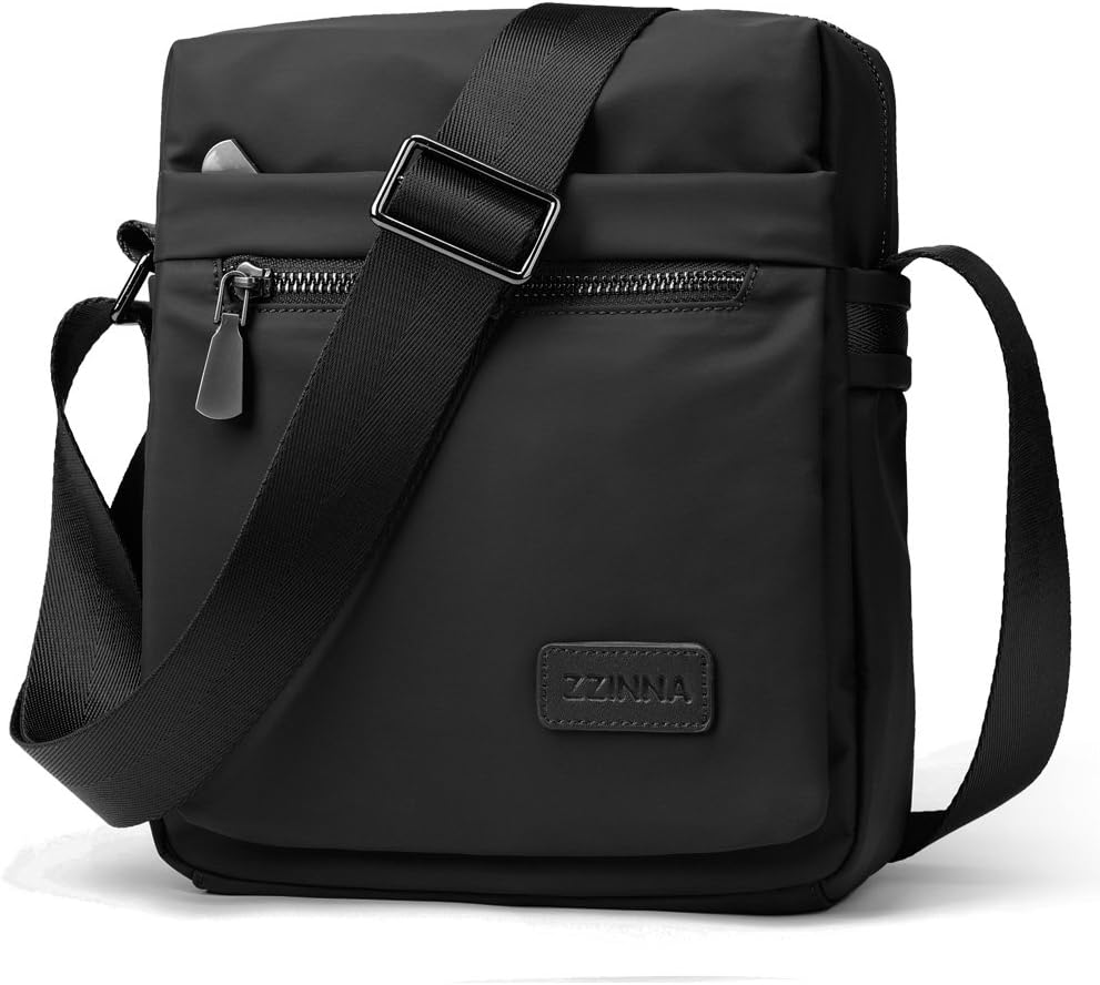 ZZINNA messenger crossbody bag front view