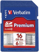 Verbatim 16GB SDHC camera memory card front view authentic imported packaging