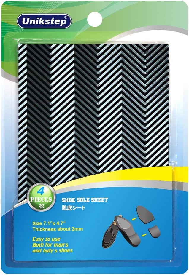 Unikstep shoe sole repair rubber sheets front view