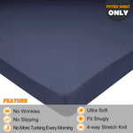 N&Y HOME King Size Fitted Sheet 4-way stretch fabric close up