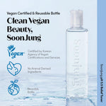 Etude House hypoallergenic fragrance free facial toner clear watery texture close up