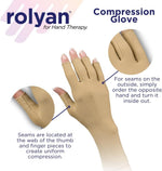 Rolyan Compression Glove, Arthritis, Carpal Tunnel, Closed Finger, Right, L | Rolyan compression glove applies gentle compression to the hand and wrist for arthritis, carpal tunnel and swelling - Image 12