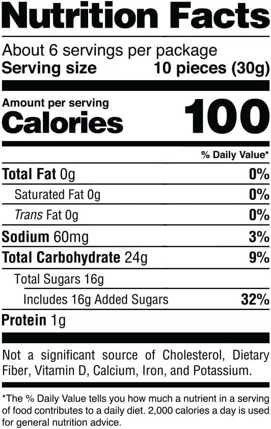 Top view of the opened SOUR STRIPS Bites resealable bag ready for snacking.