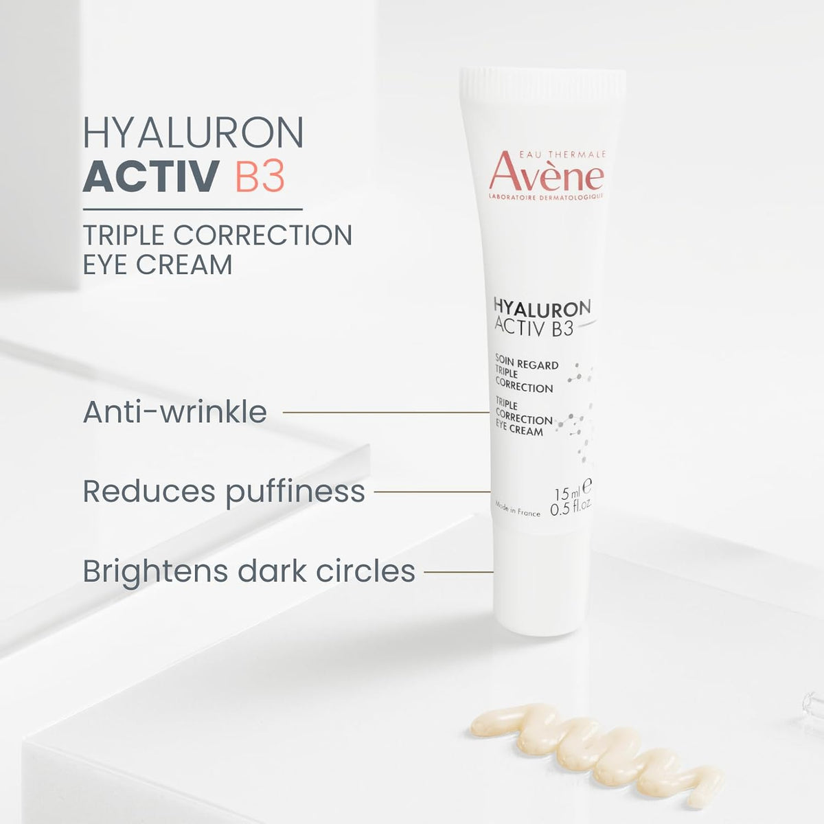 Avène eye cream packaging showing 15ml tube and box