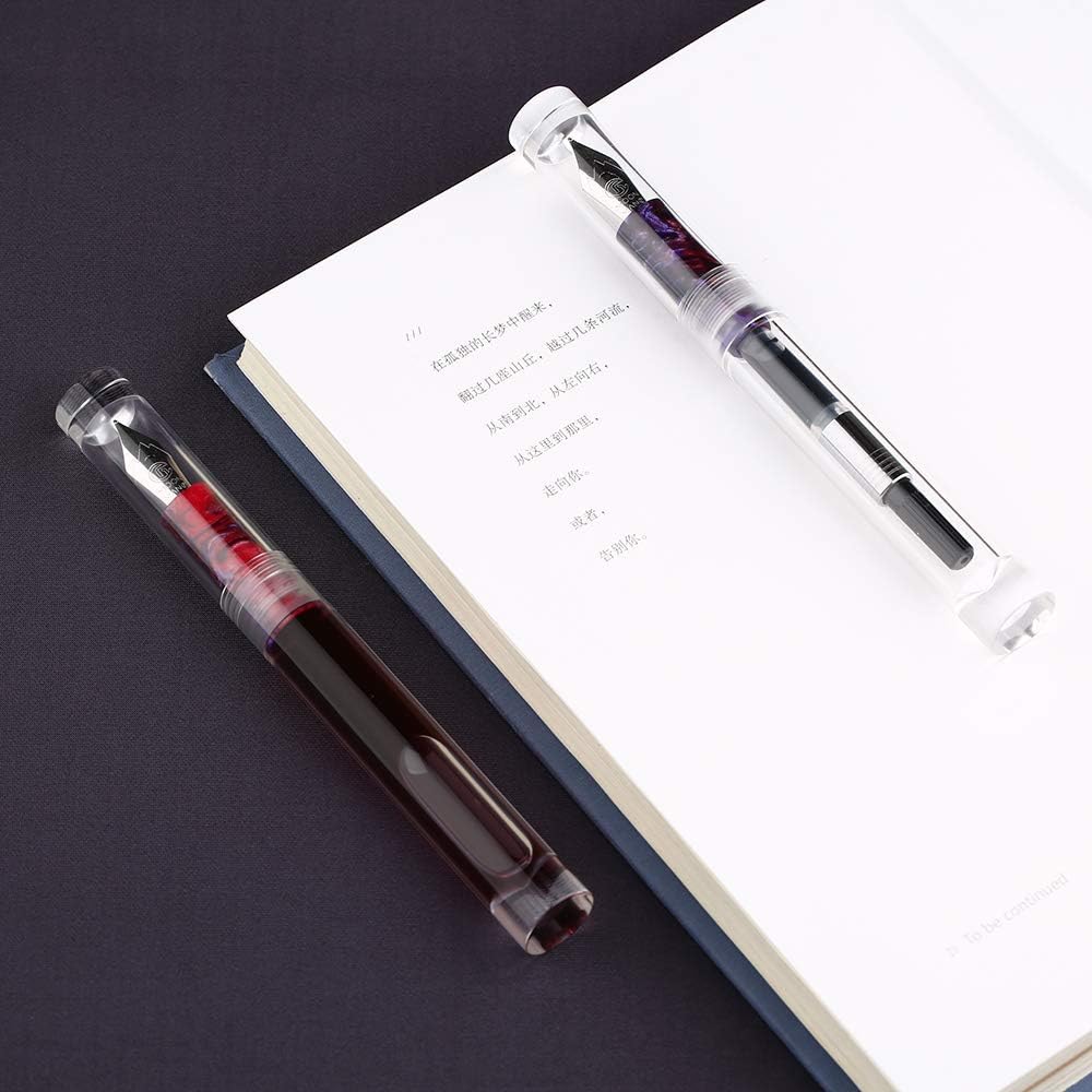 Lanxivi Moonman C1 eyedropper fountain pen disassembled parts
