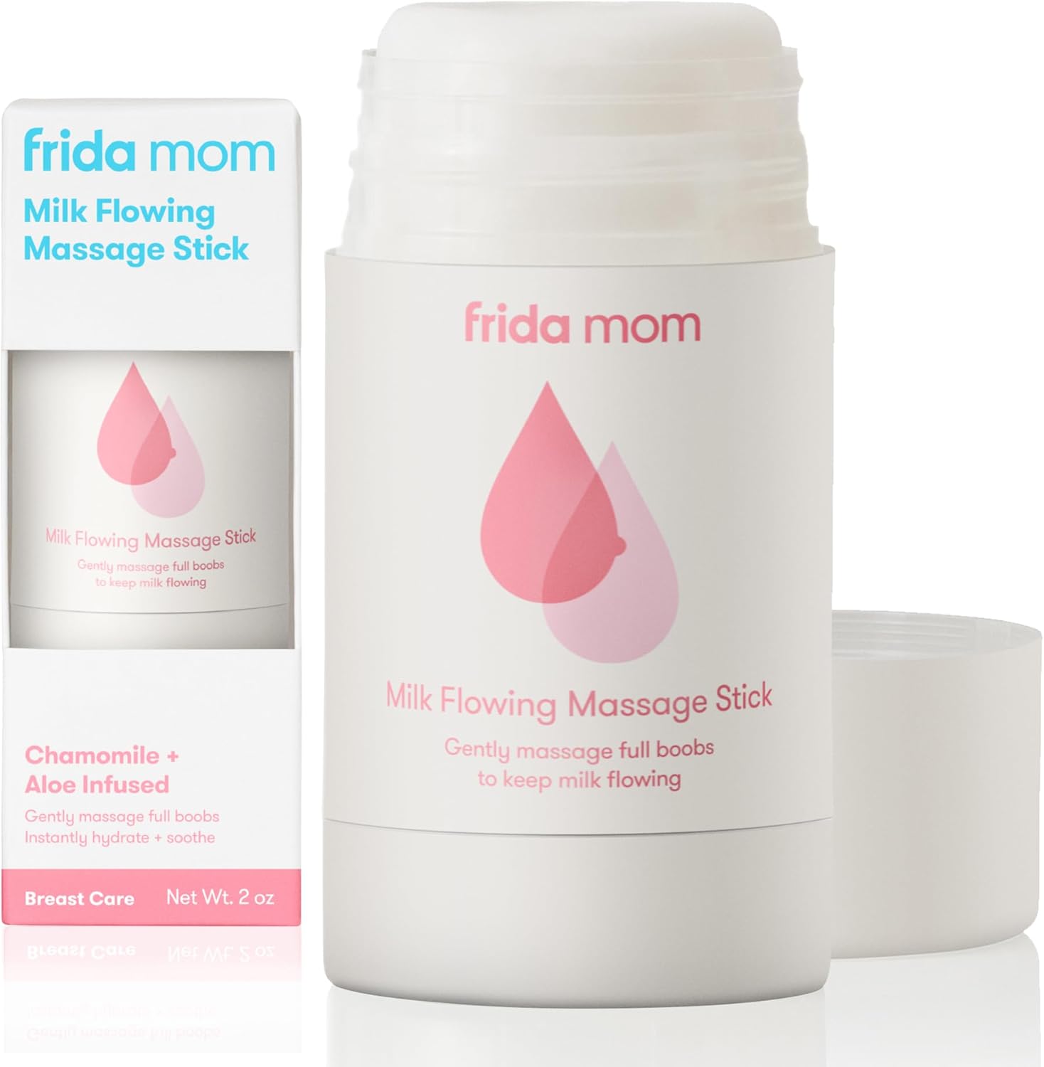 Frida Mom Milk Flowing Massage Stick front view for breastfeeding moms