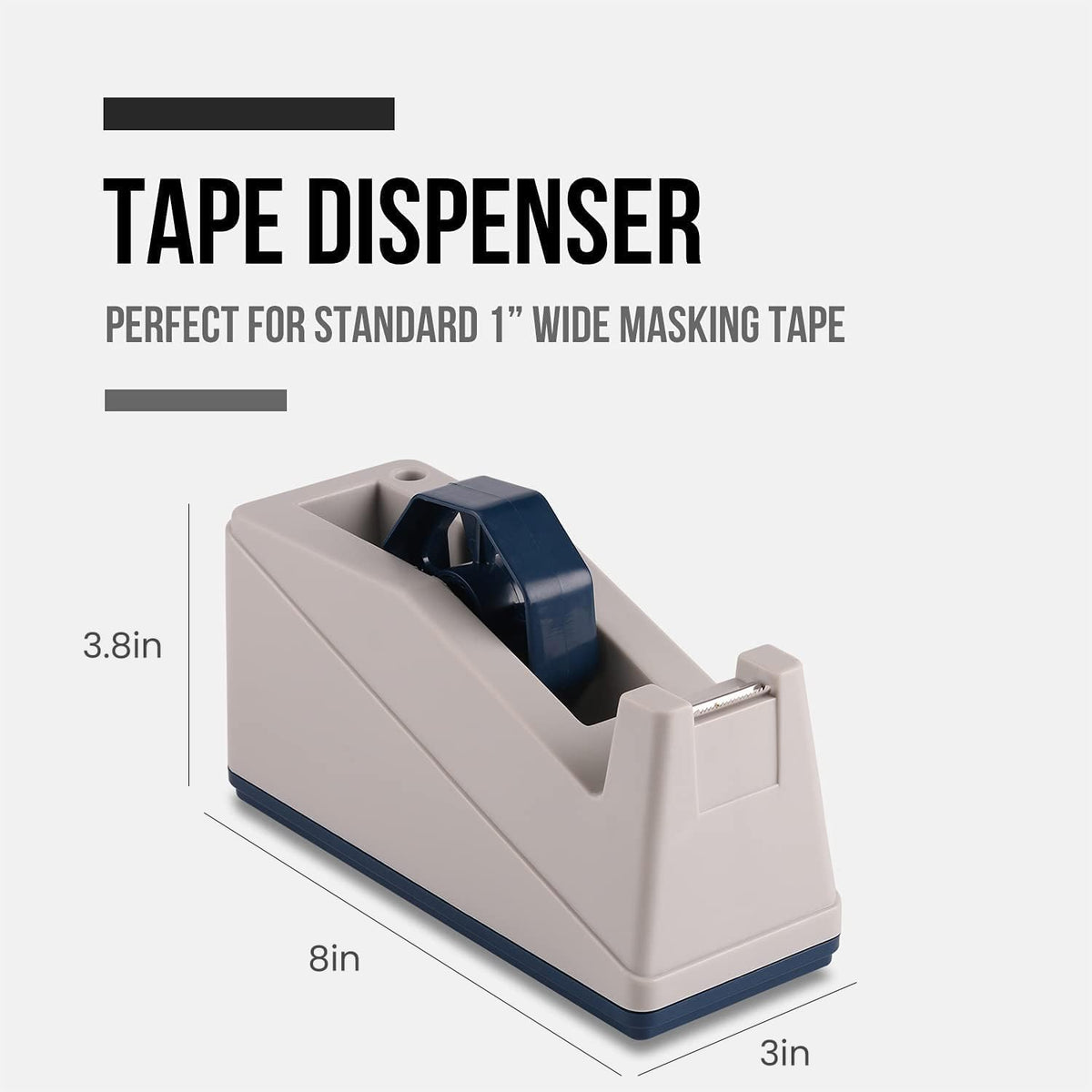 Lichamp tape dispenser weighted base angle view
