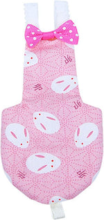 Reusable parrot nappy with waterproof inner layer highlighting the adjustable elastic shoulder straps
