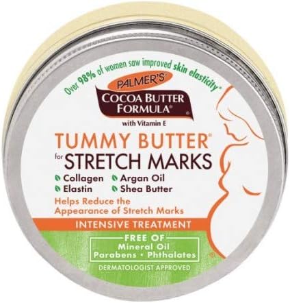 Palmer's Tummy Butter for Stretch Marks 4.4 Ounce jar front view