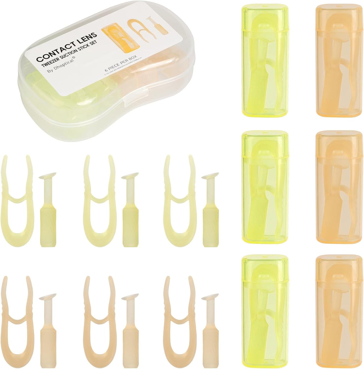 Lensexpert 6-pack contact lens tool set front view