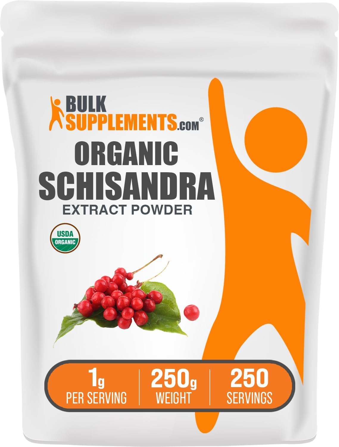 BulkSupplements.com Organic Schisandra Extract Powder - Schisandra Supplement, from Schisandra Berries, Herbal Supplement - Gluten Free - 1g per Serving, 500g (1.1 lbs) (Pack of 1) - Image 9
