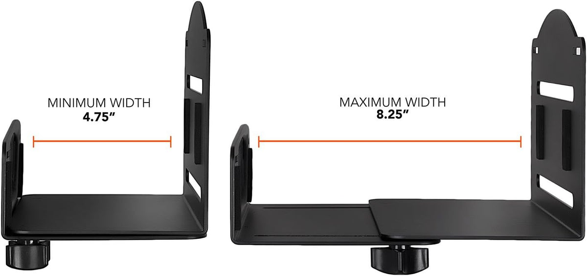 Mount-It! vertical computer case holder security buckle