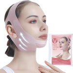 Pravette facial lifting belt front view for jawline shaping