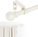 GXOACKJ Curtain Rods for windows 32-62 inch, 5/8 inch Decorative White Splicing Heavy Duty Metal Curtain Rod set with Brackets - Image 9