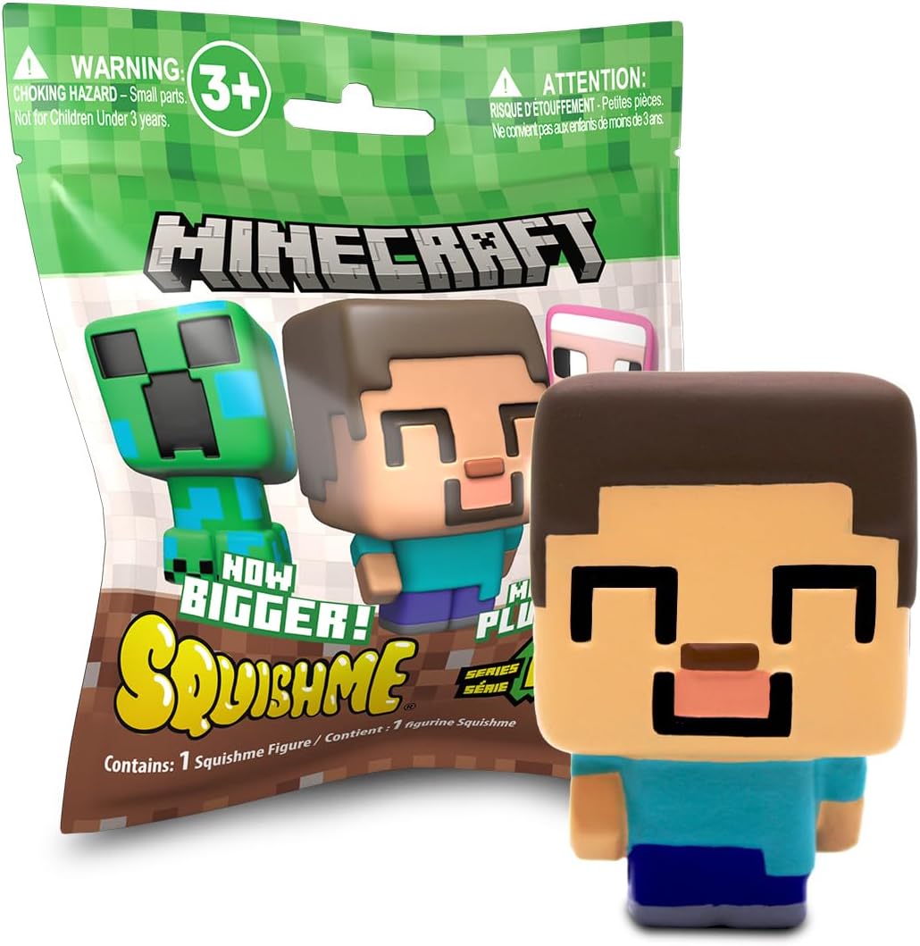 Just Toys Minecraft SquishMe blind bag front view packaging