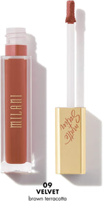 Milani Amore Satin Matte Lip Creme Velvet side profile of packaging
