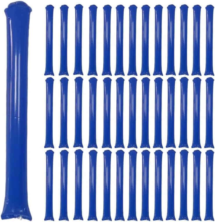 Rosebb 40 pieces blue round head boom sticks front view