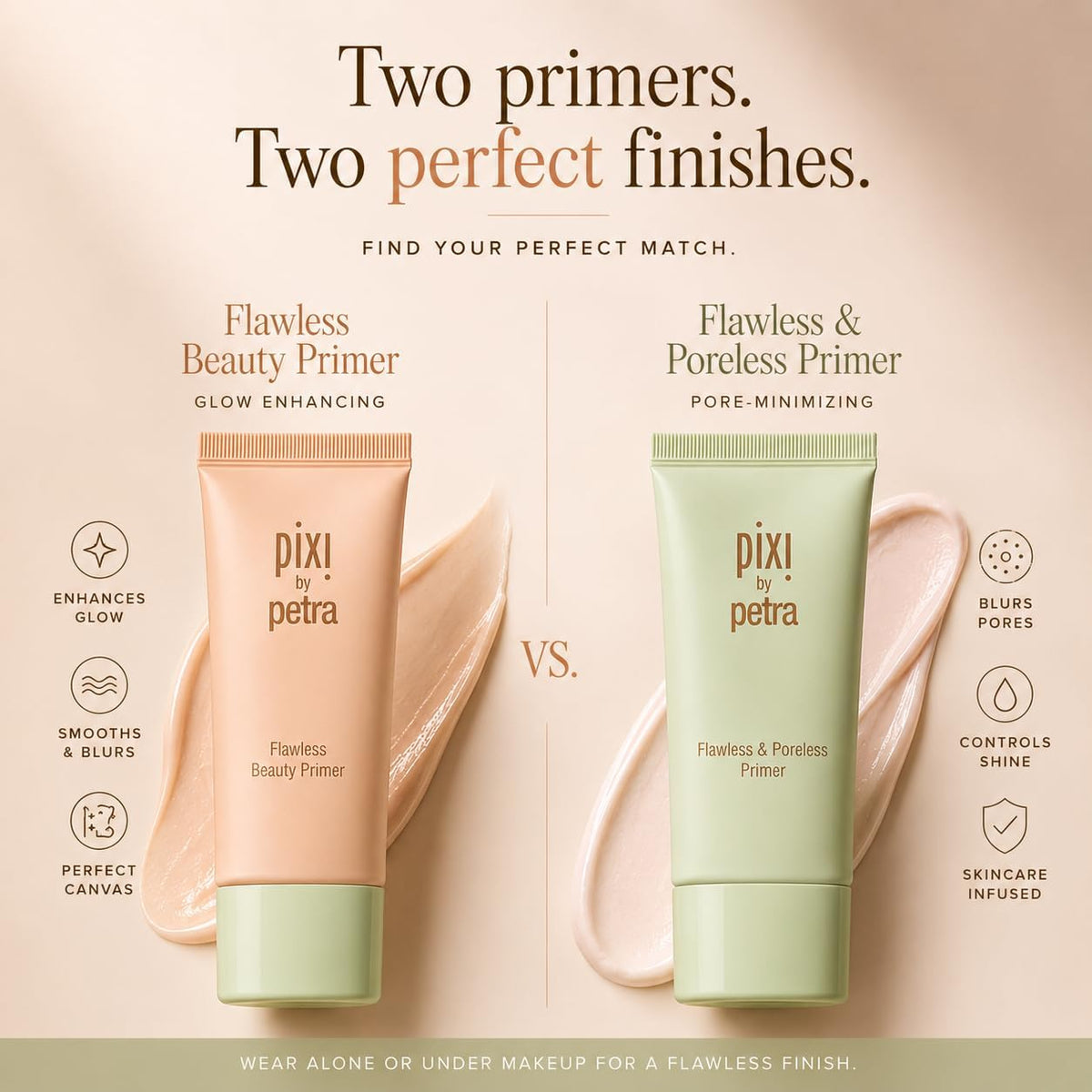 Pixi Beauty Flawless & Poreless Primer | Pore Minimizing Face Primer for Oily & Acne-Prone Skin | Oil-Free Shine Control with Salicylic Acid, Soybean & Vitamin E | Smoothing Makeup Primer | 1.01 fl oz - Image 9