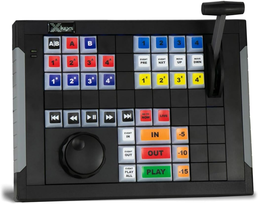 X-keys USB Replay Controller front view professional live production hardware