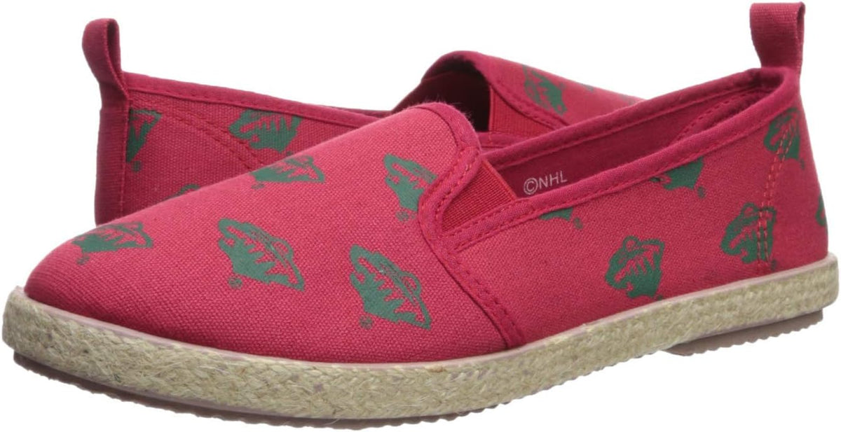 FOCO canvas shoe side profile showing jute midsole