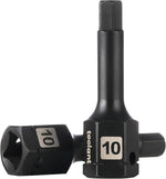 toolant 1/2-Inch Drive 17mm Impact Hex Bit Sockets, 2-Piece | S2 steel one-piece sockets feature anti-roll flats, pin holes, and laser-etched size markings - Image 13