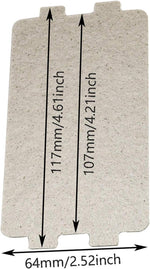 DGZZI 3PCS 107x64mm Microwave Oven Mica Plate Sheet Thick Replace Part - Image 3
