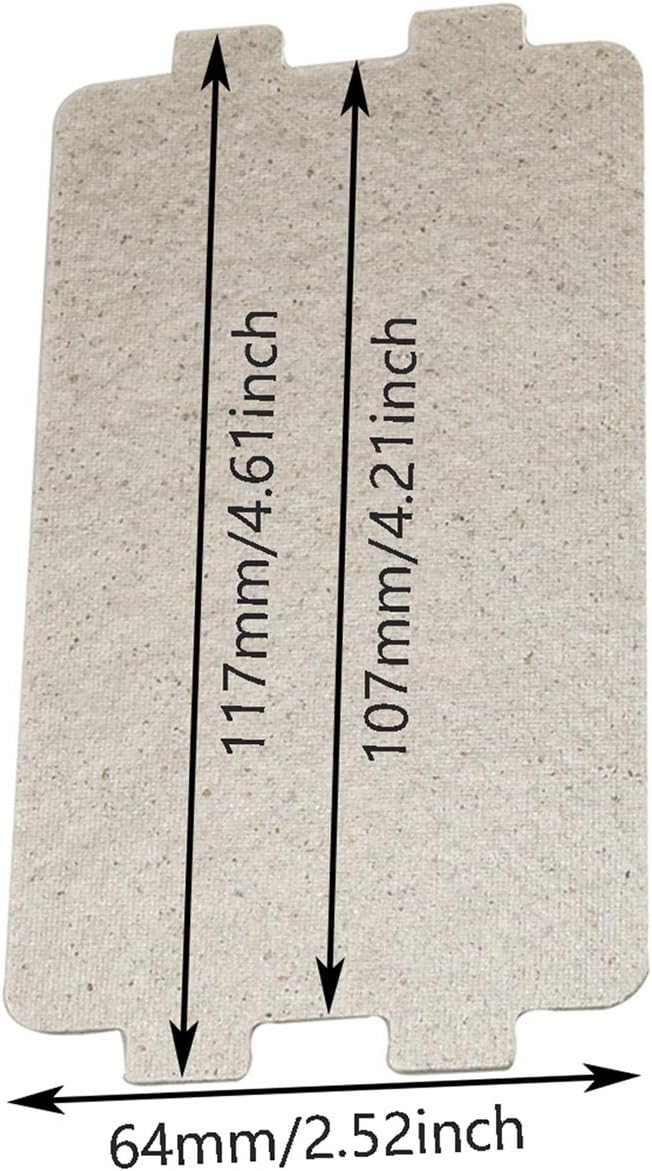 DGZZI 3PCS 107x64mm Microwave Oven Mica Plate Sheet Thick Replace Part - Image 3