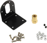 DGZZI gear reduction motor holder front view of L-shaped bracket