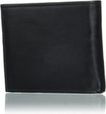 Levi's charcoal black wallet showcasing textured leather surface