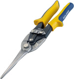 Eclipse aviation snips serrated alloy steel blades close up