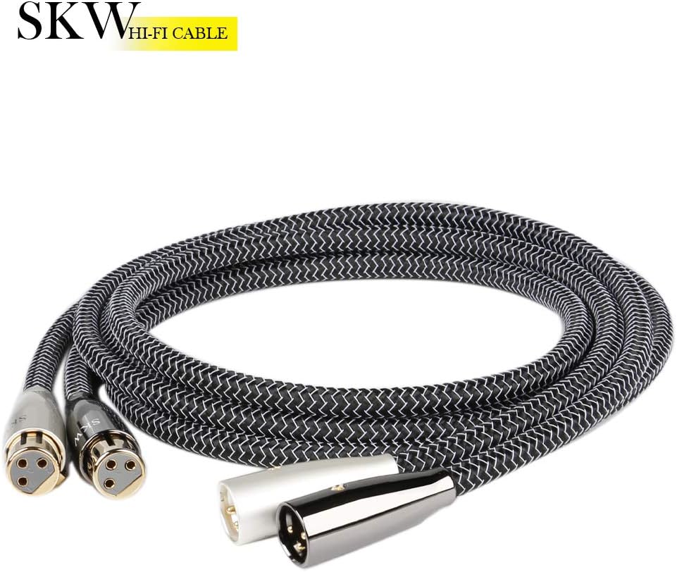SKW WG series XLR male to female connectors close up