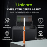 Original Unicorn 0.6mm quick swap replacement nozzle assembly