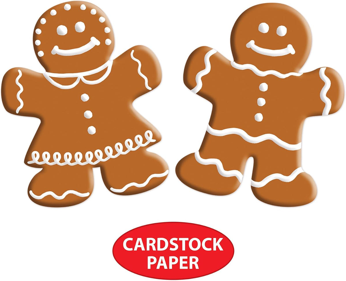 Beistle Christmas cookie-themed party cutouts package