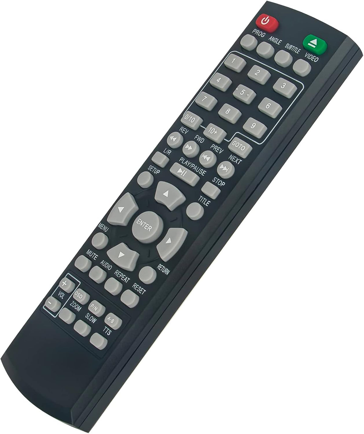 VINABTY replacement remote control keypad layout close up