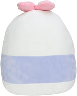 Squishmallows 14 Inch Daisy Duck plush showing signature pink bow