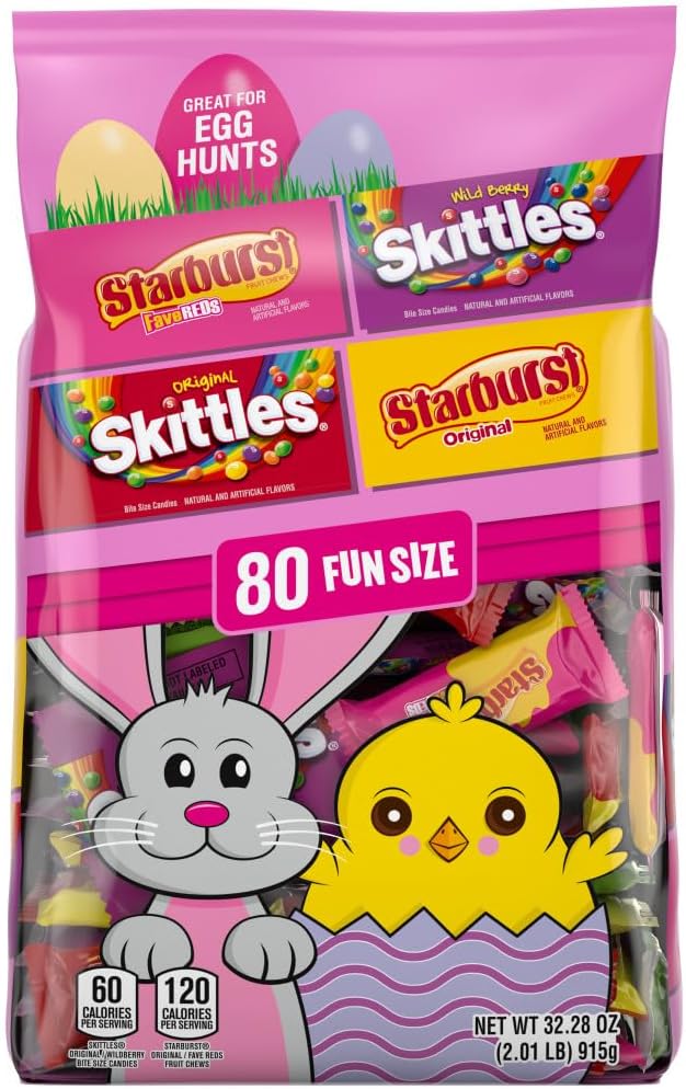 SKITTLES Original, SKITTLES Wild Berry STARBURST & LIFE SAVERS Hard Candy Fun Size Fruity Candy Assortment, 135 Ct Bulk Bag - Image 12