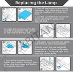 Abitan projector lamp installed in housing ready for use